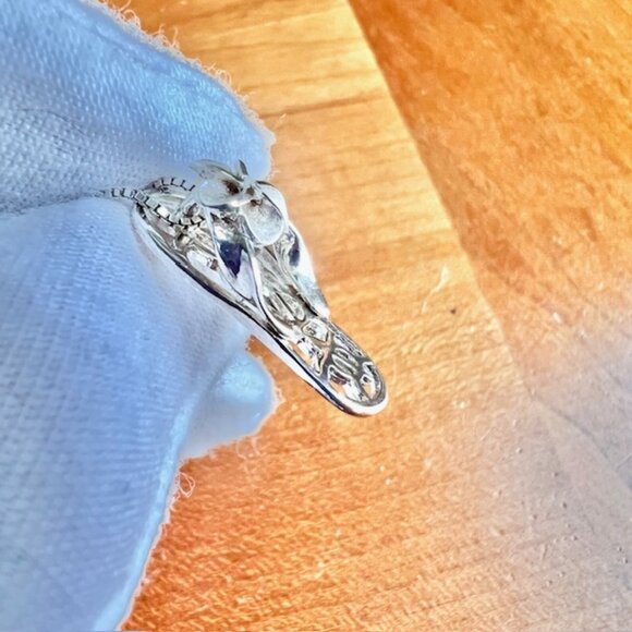 Sterling Silver Hawaiian Necklace, Turtle Flip Flop Necklace, Vintage Necklace - Picture 7 of 10